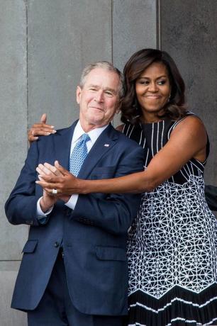 George W. Bush ja Michelle Obama