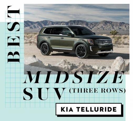 parhaan auton palkinnot paras keskikokoinen maastoauto kia telluride